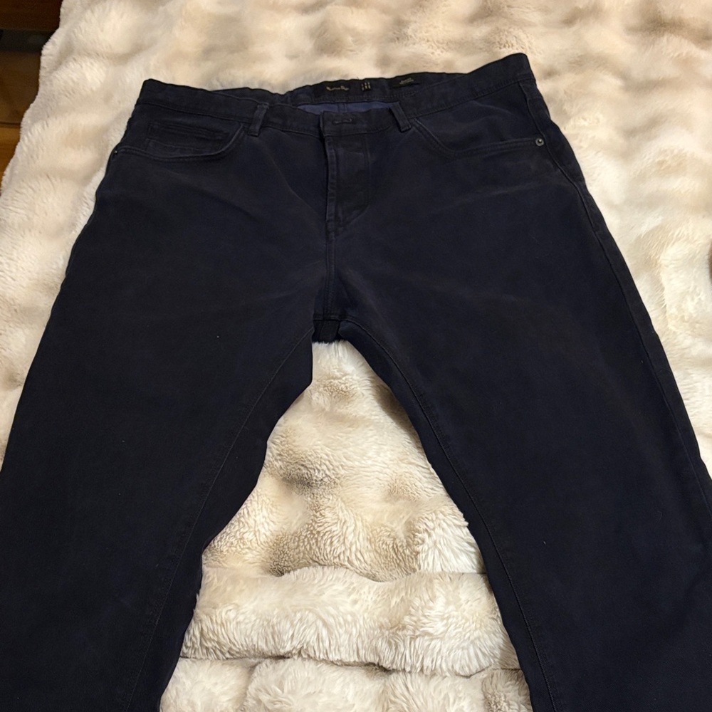 Massimo Dutti Men's Slim Jeans - Dark Gray